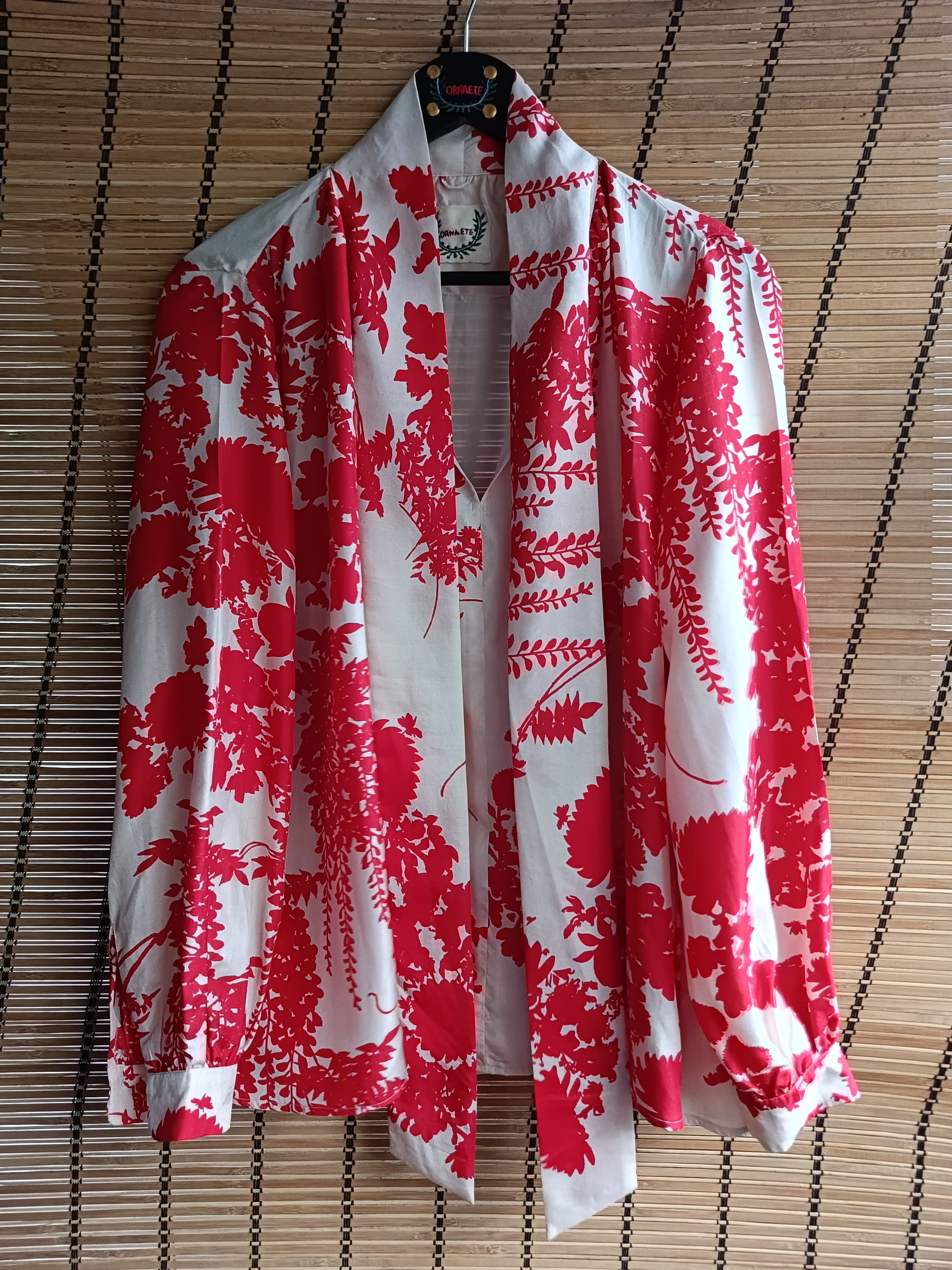 TIE BLOUSE SILK