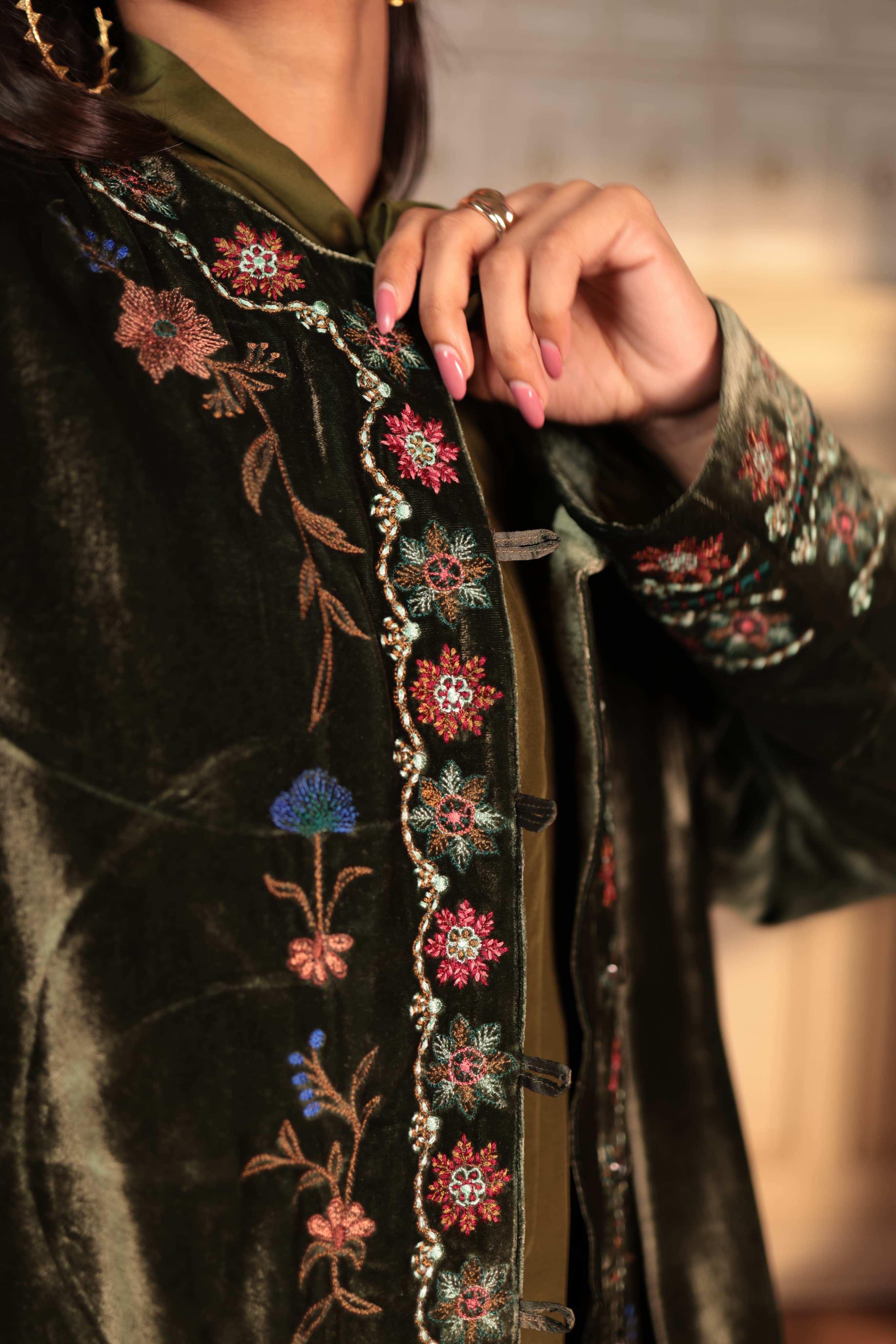 MINA jacket with Bahar Embroidery