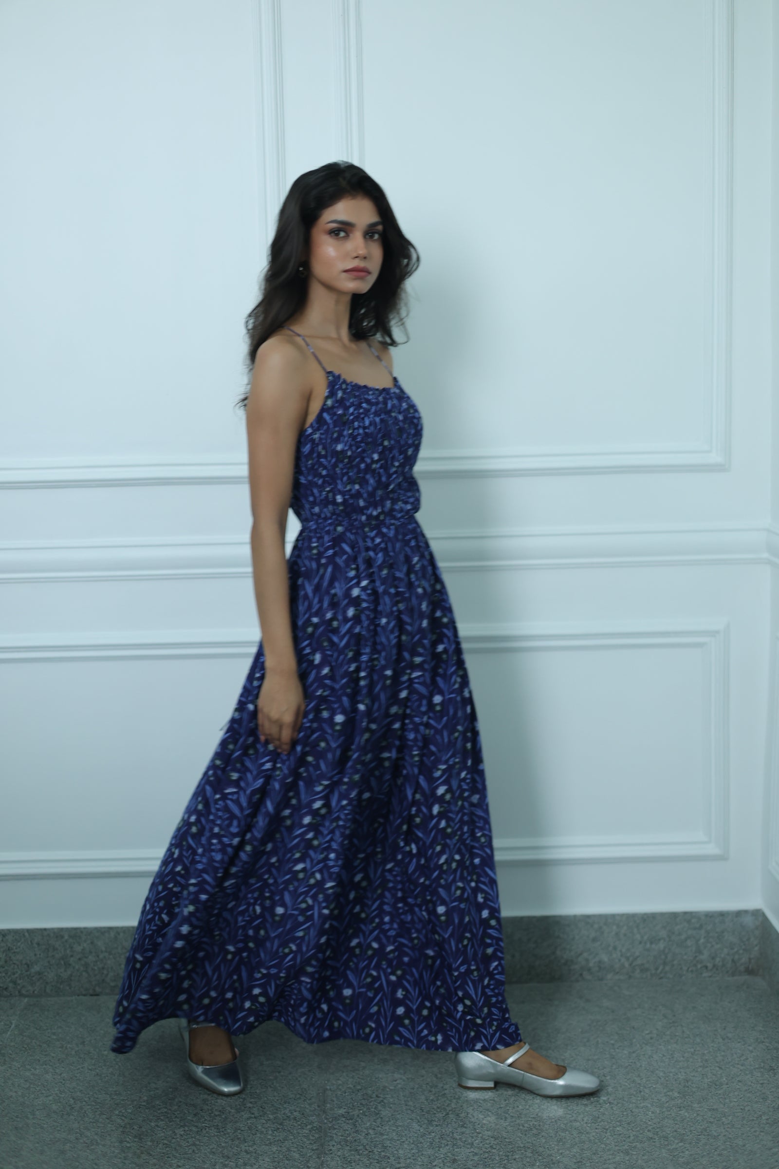 GATHER RUCHED DRESS TR