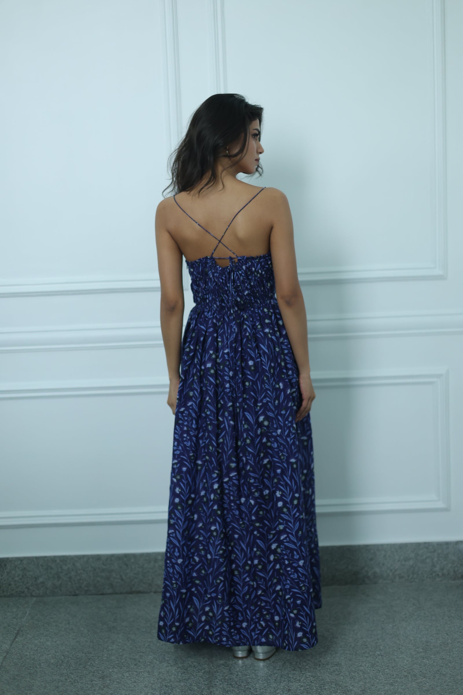 GATHER RUCHED DRESS TR