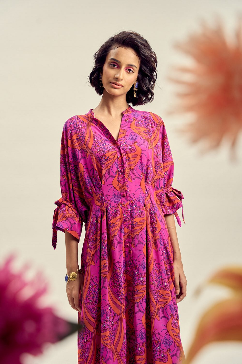 AMUR Dannie Pleated Midi Dress | Shopbop